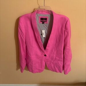 NWT J. Crew Hot Pink Wool Blend Parke Blazer